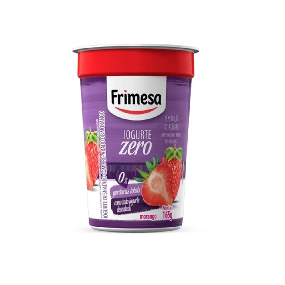 Iogurte frimesa morango zero pote 165g