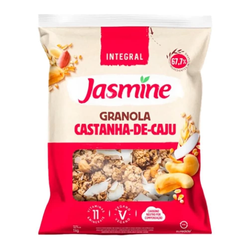 Granola castanha de caju jasmine 1kg