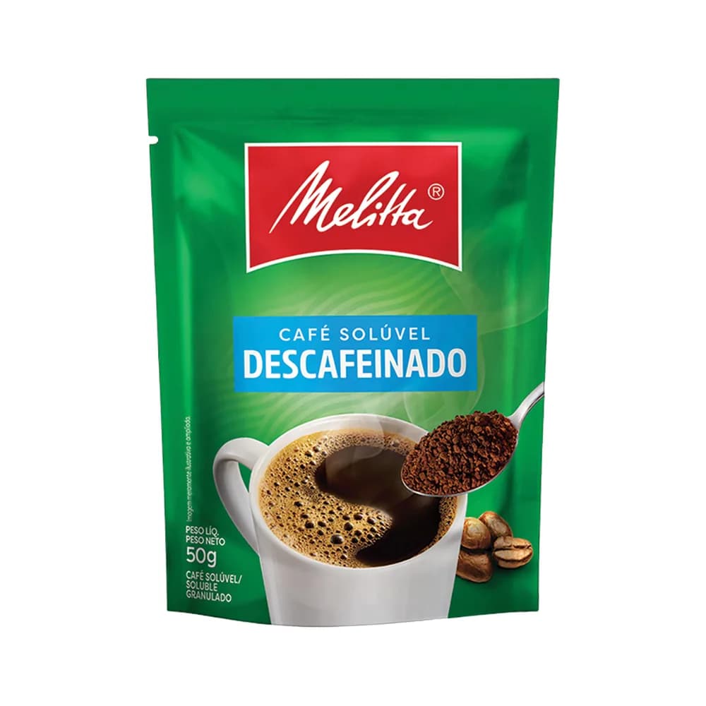 Cafe soluvel granulado descafeinado melitta 40g