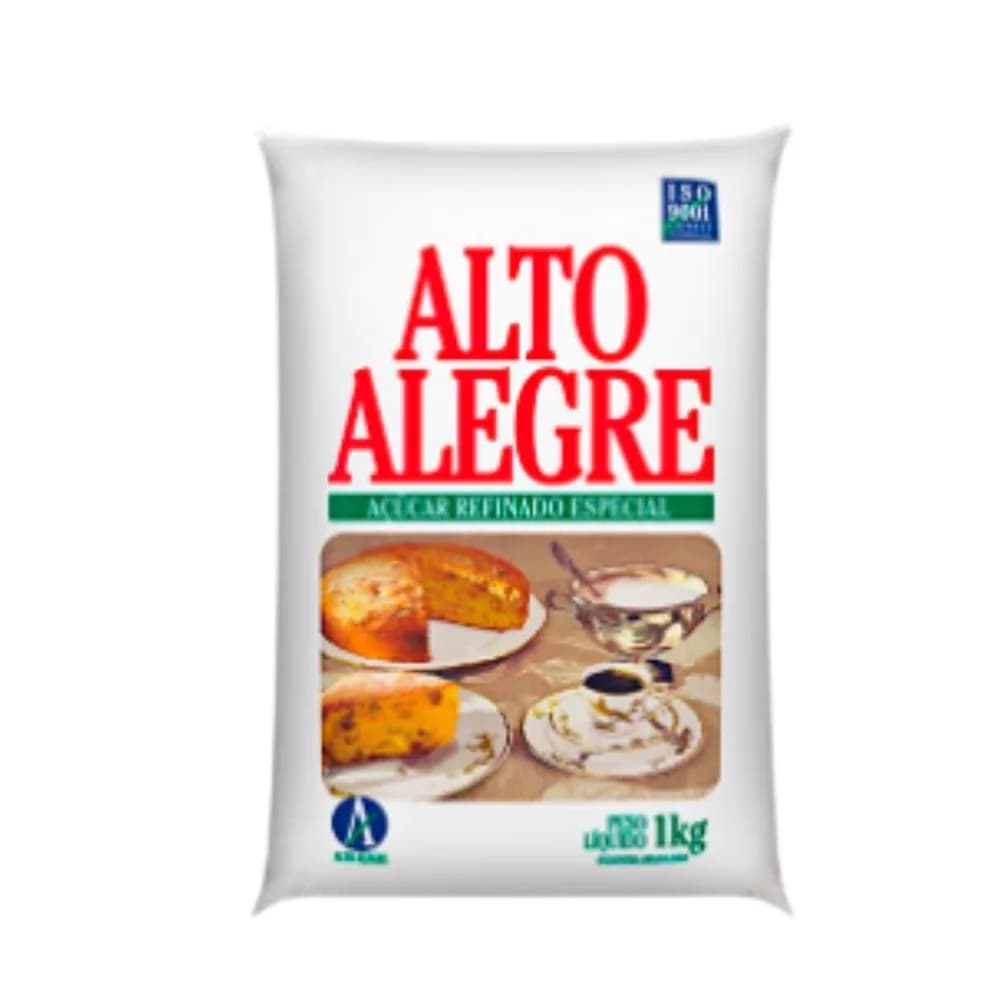 Acucar refinado alto alegre pacote 1kg
