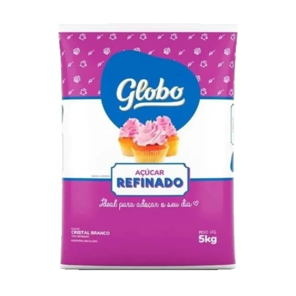 Acucar refinado extra fino globo 5kg