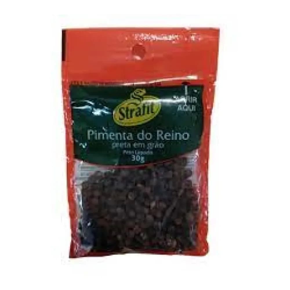 Pimenta do reino preta em grao strafit 30g