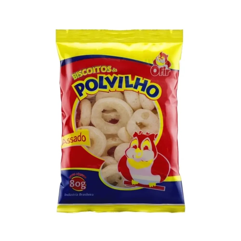 Biscoito de polvilho ofir rosquinha embalagem 80g