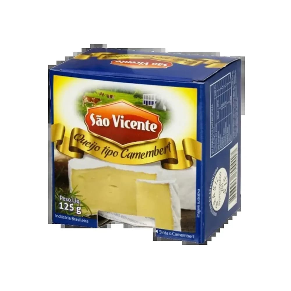 Queijo camembert sao vicente embalagem 125g