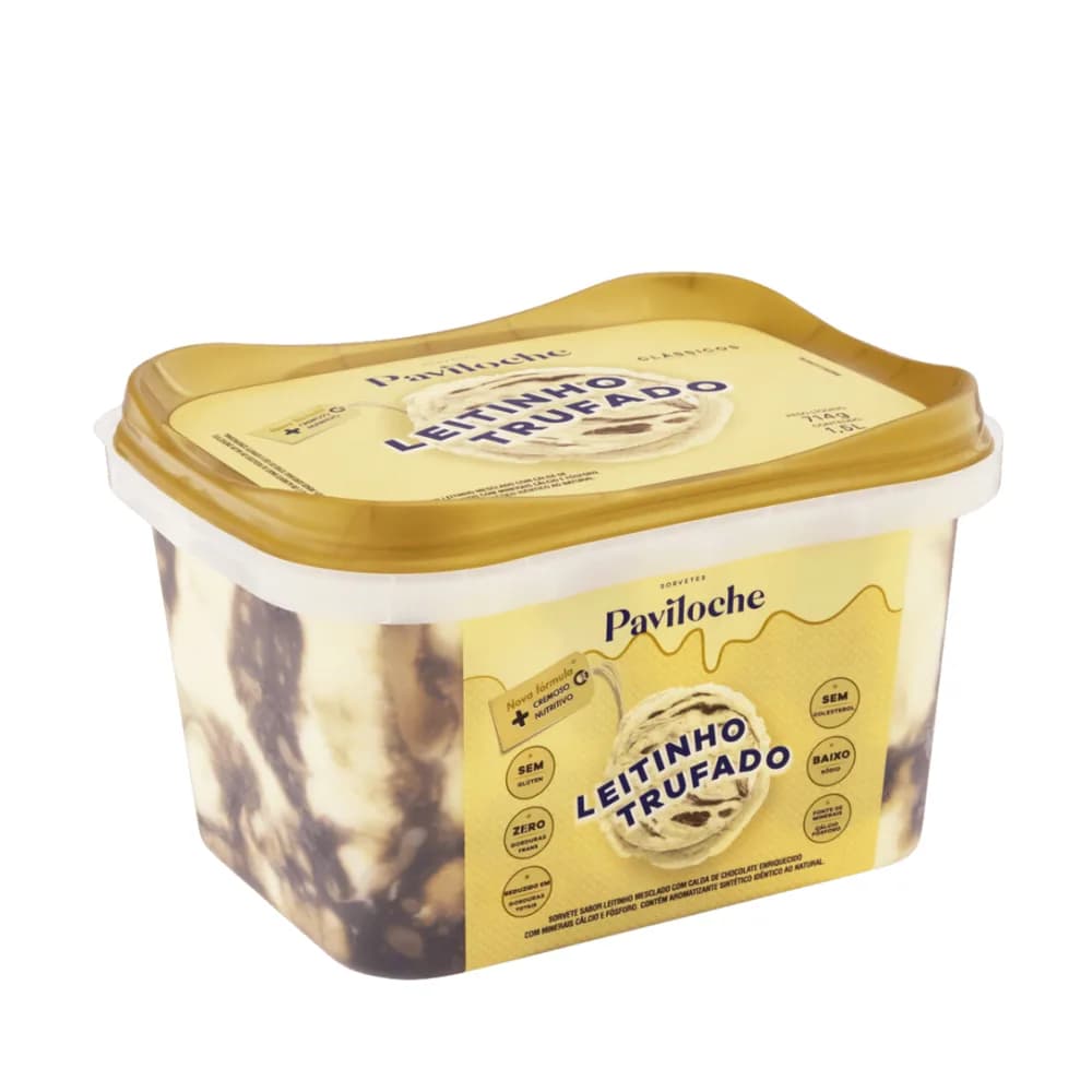 Sorvete classicos leitinho trufado paviloche 1,5l