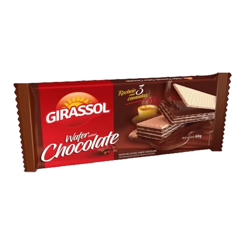 Wafer chocolate girassol 60g