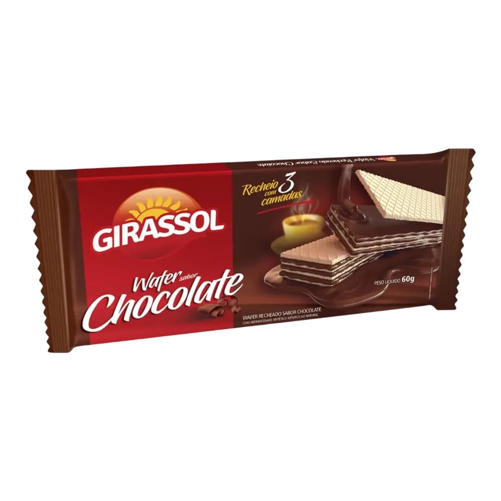 Wafer limao girassol 60g