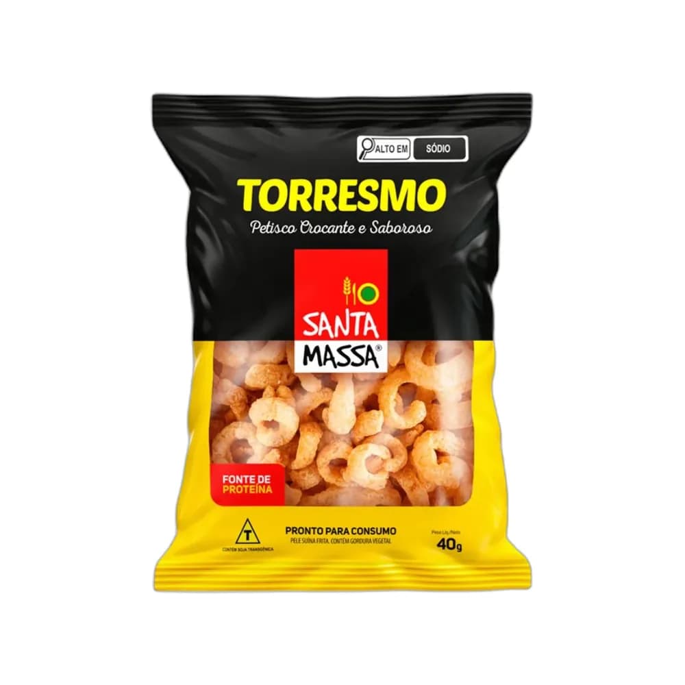 Torresmo suino pronto santa massa 40g