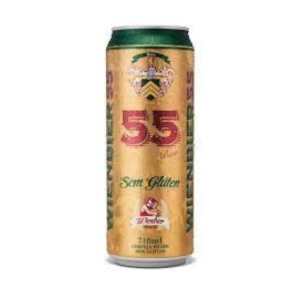 Cerveja nacional wienbier 55 sem gluten lata 710ml