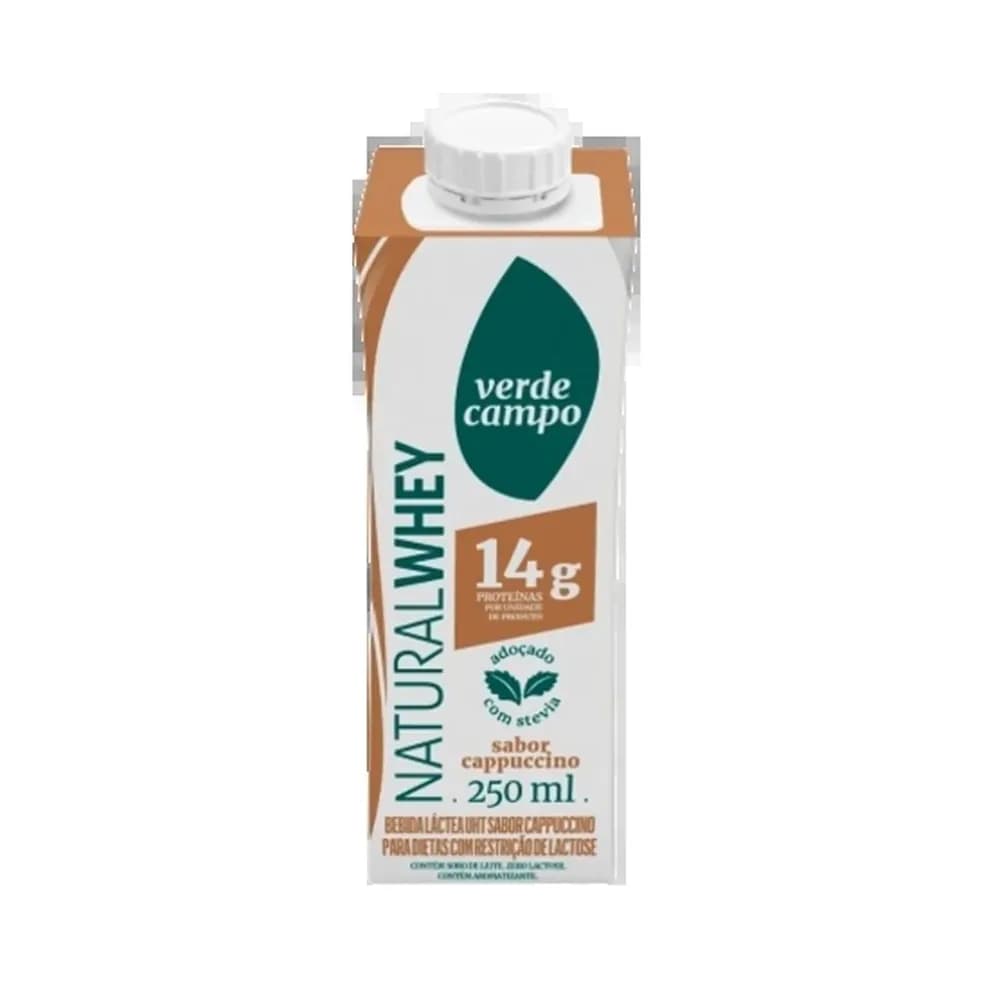 Shake natural whey 14g cappuccino verde campo 250ml