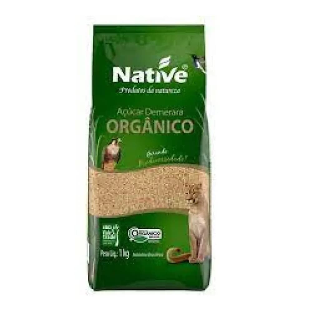 Acucar demerara org native 1kg (uni)