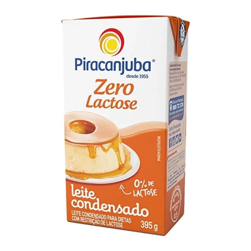 Leite condensado piracanjuba restritivo zero lactose 395g