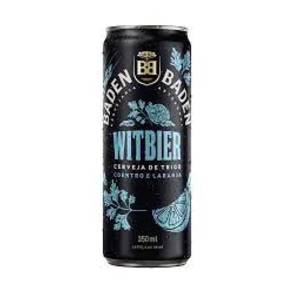 Cerveja baden baden witbier lata 350ml