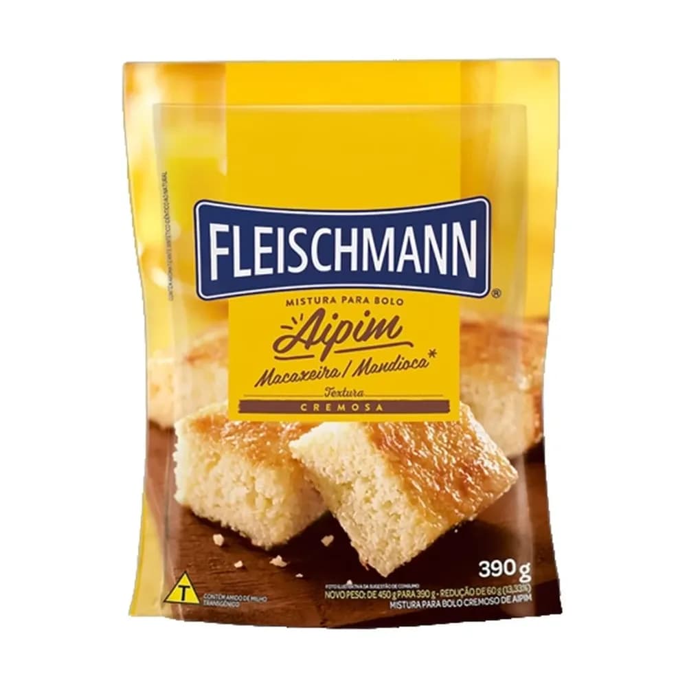 Mistura para bolo de aipim fleischmann 390g