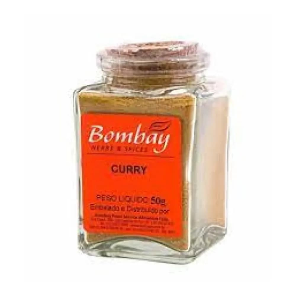 Especiarias bombay curry embalagem 50g