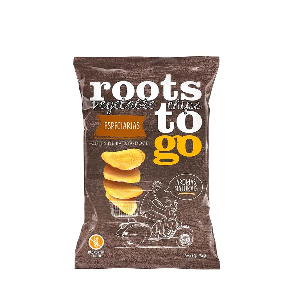 Chips de batata doce roots to go 45g