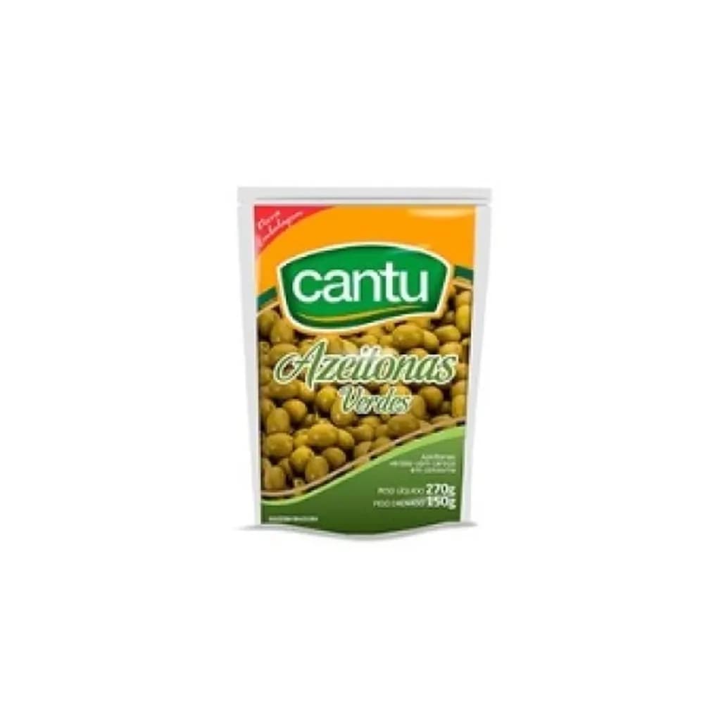Azeitona com caroco cantu sache 150g