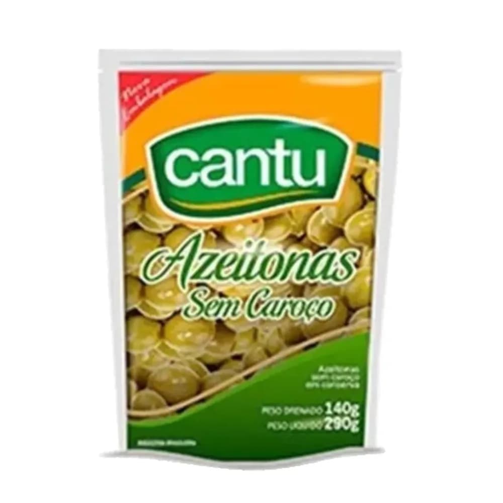 Azeitonas sem caroco cantu sache 140g