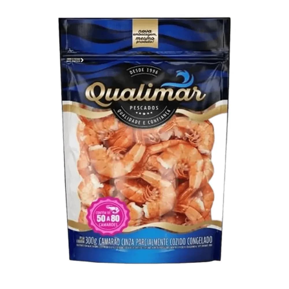 Camarão qualimar descascado cinza 300g