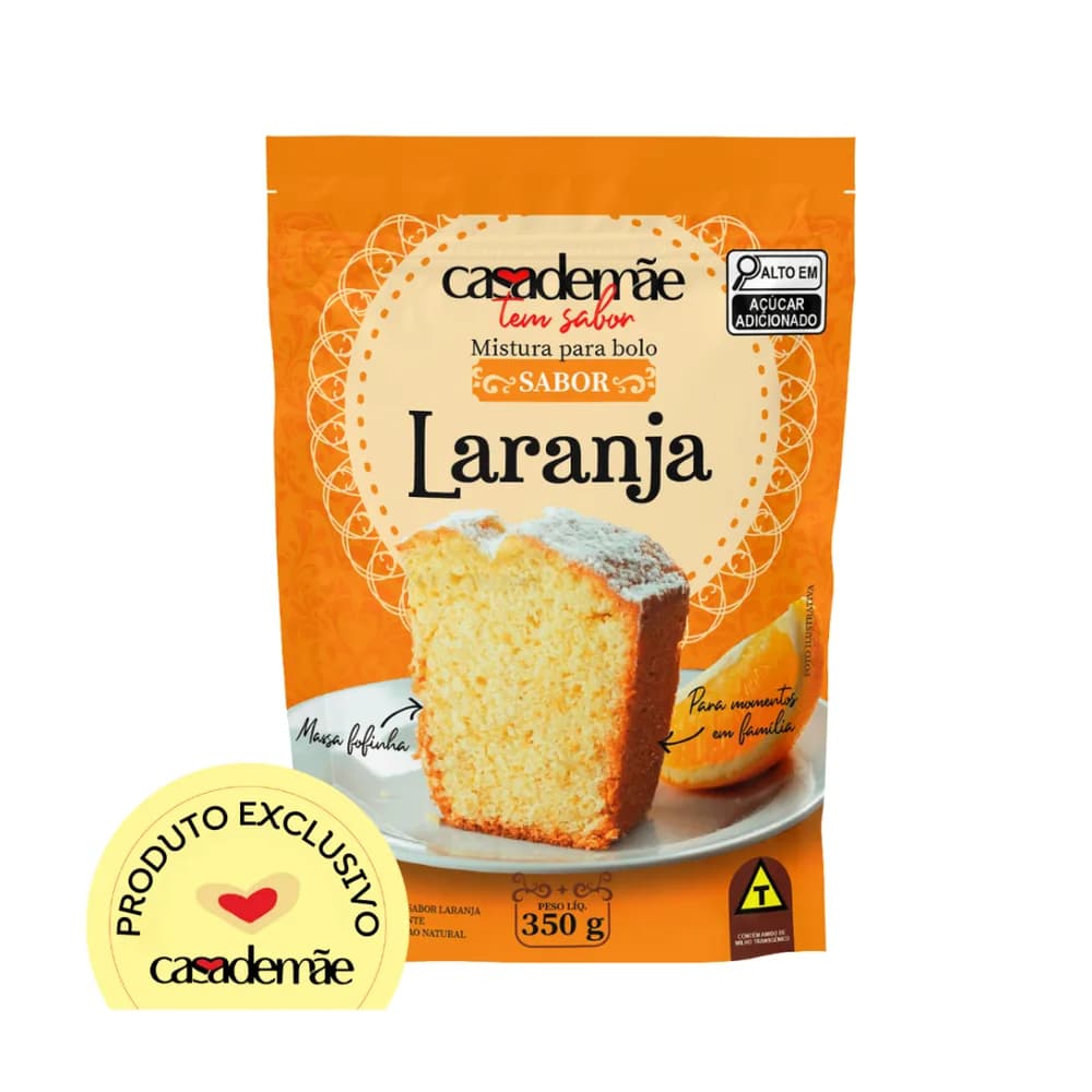 Mistura para bolo laranja casa de mae 350g
