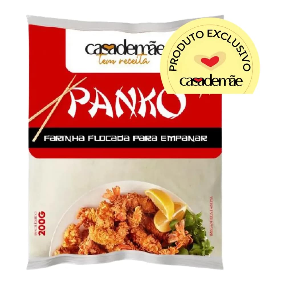 Cobertura para empanar flocada panko casa de mae 200g