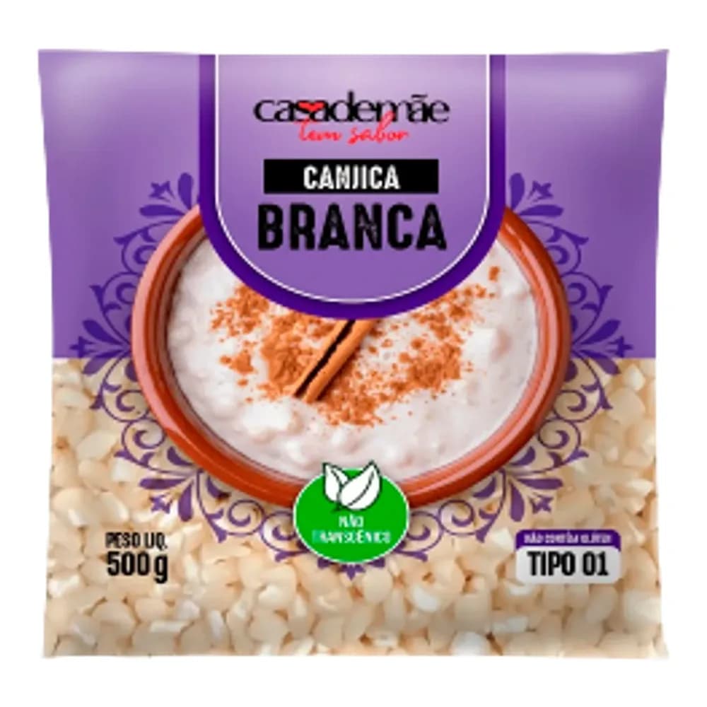 Canjica branca casa de mae 500g
