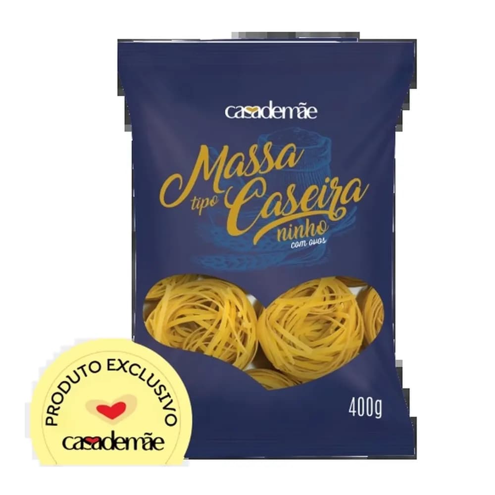 Massa casa de mae caseira ninho n3 400g