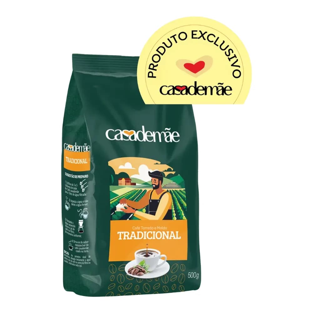 Cafe moido tradicional casa de mãe 500g