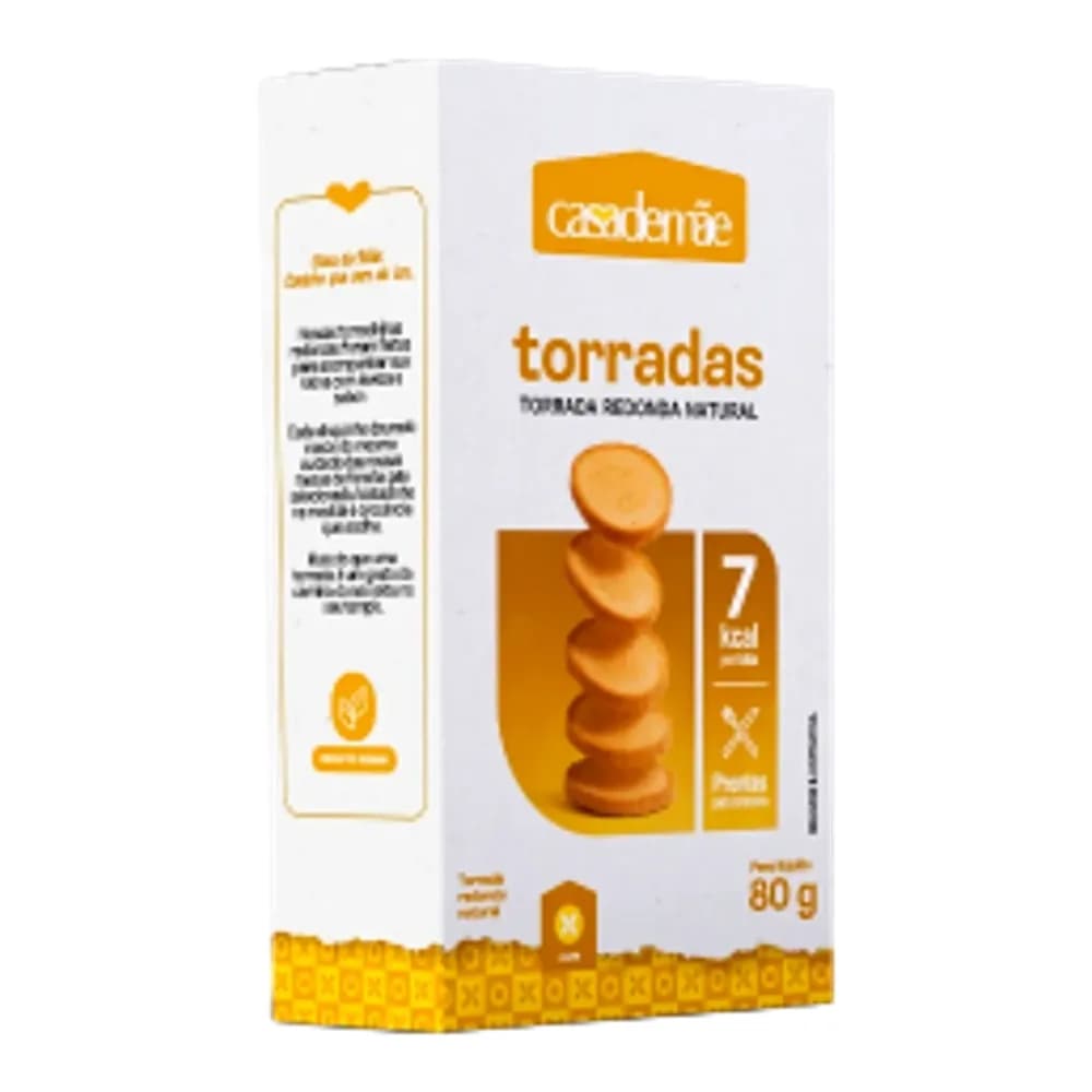 Torrada 80g tradicional casa de mãe