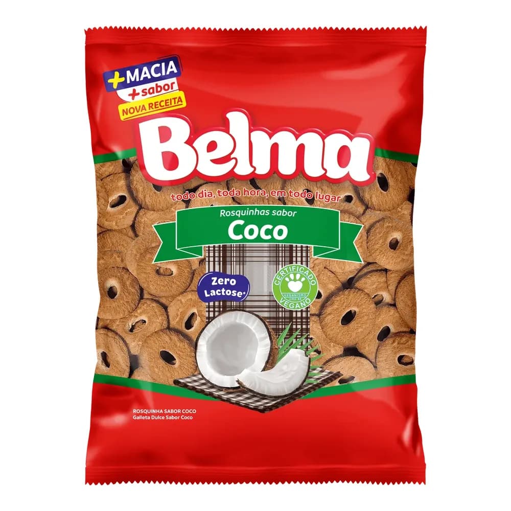 Biscoito rosquinha chocolate belma 100g