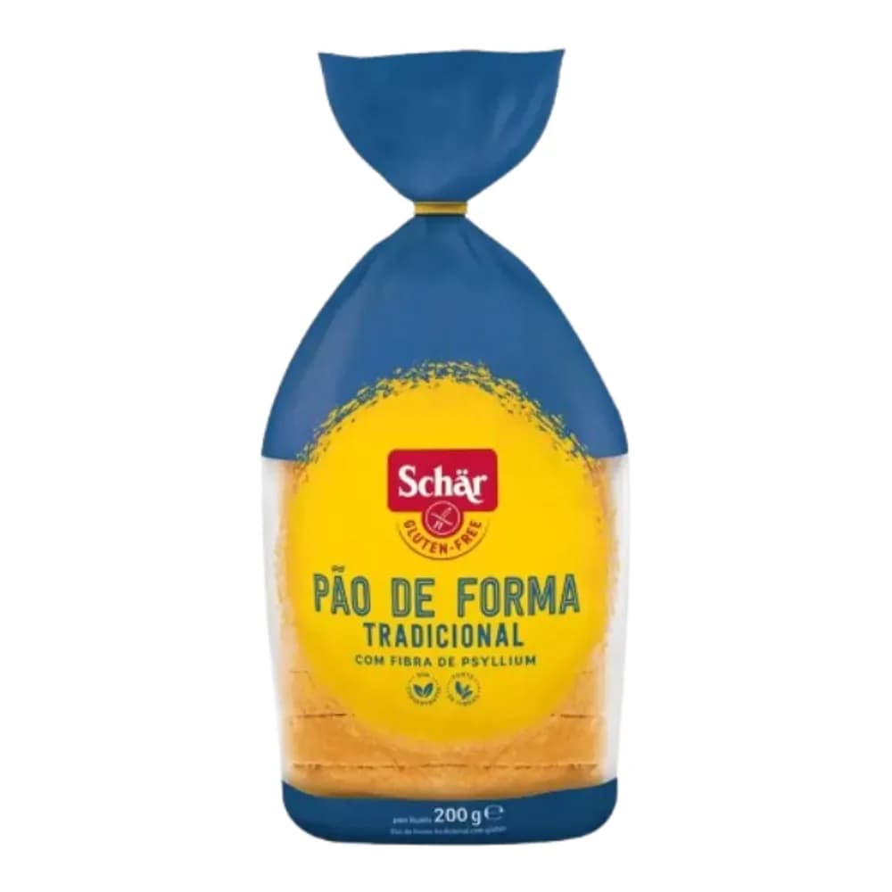 Pao de forma schar sem gluten e lactose embalagem 200g