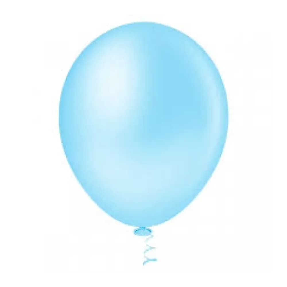 Balão liso azl claro start n7 c/30