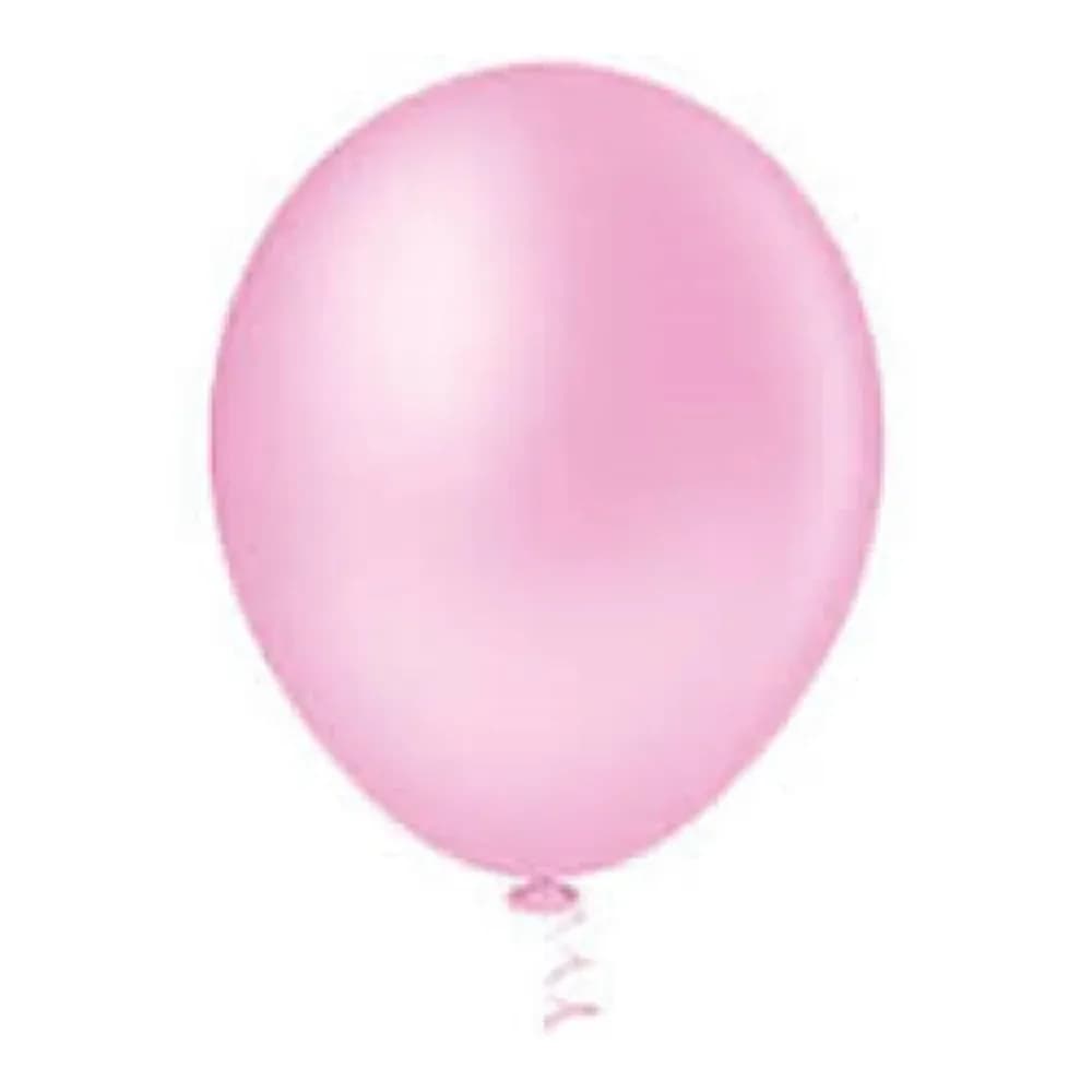 Balao start festas rosa liso embalagem 30 un