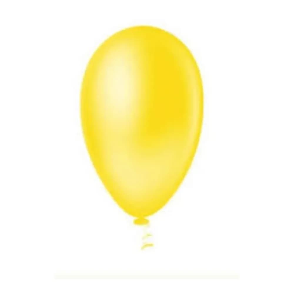 Balão liso amarelo start n7 c/30