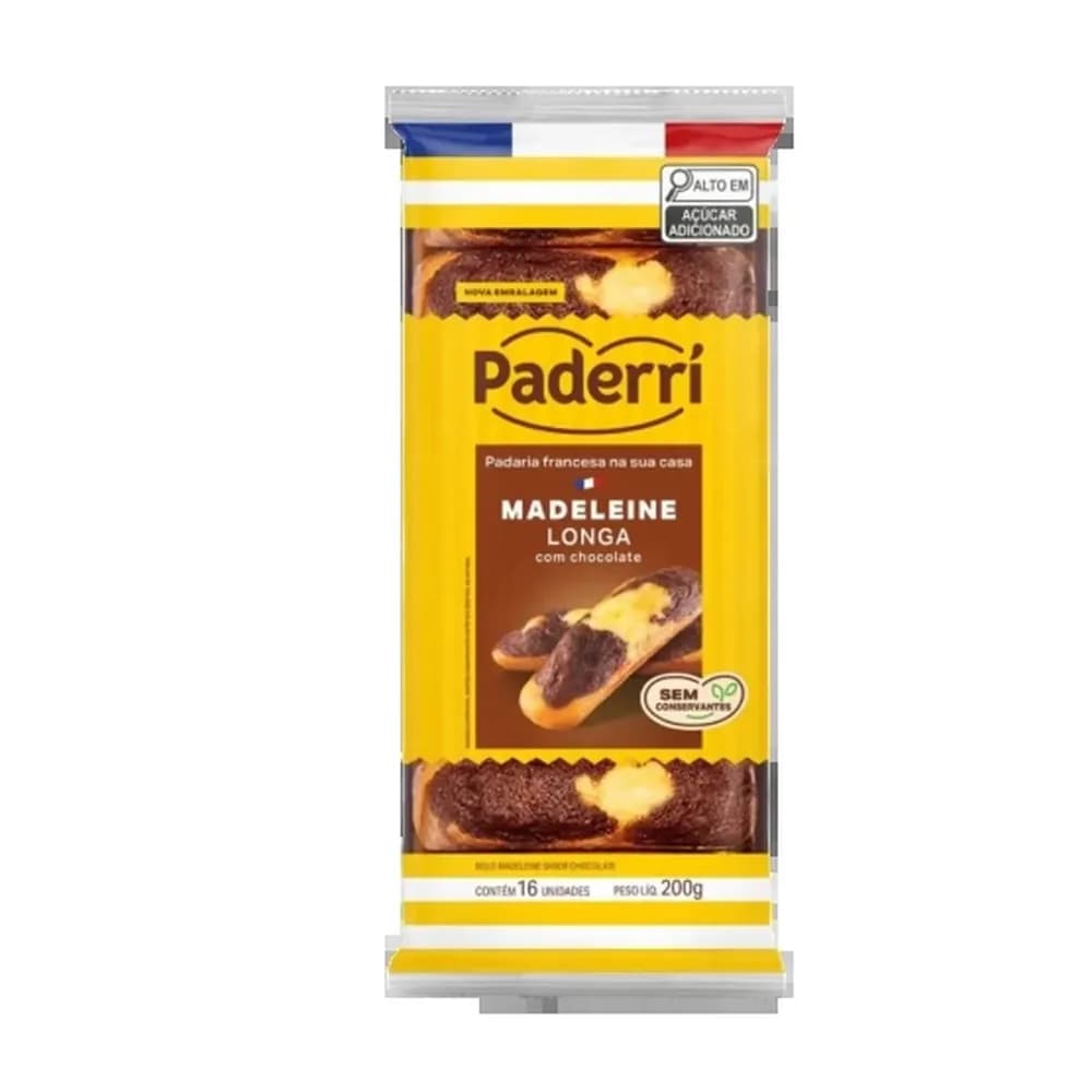 Madeleine longa paderri chocolate 200g