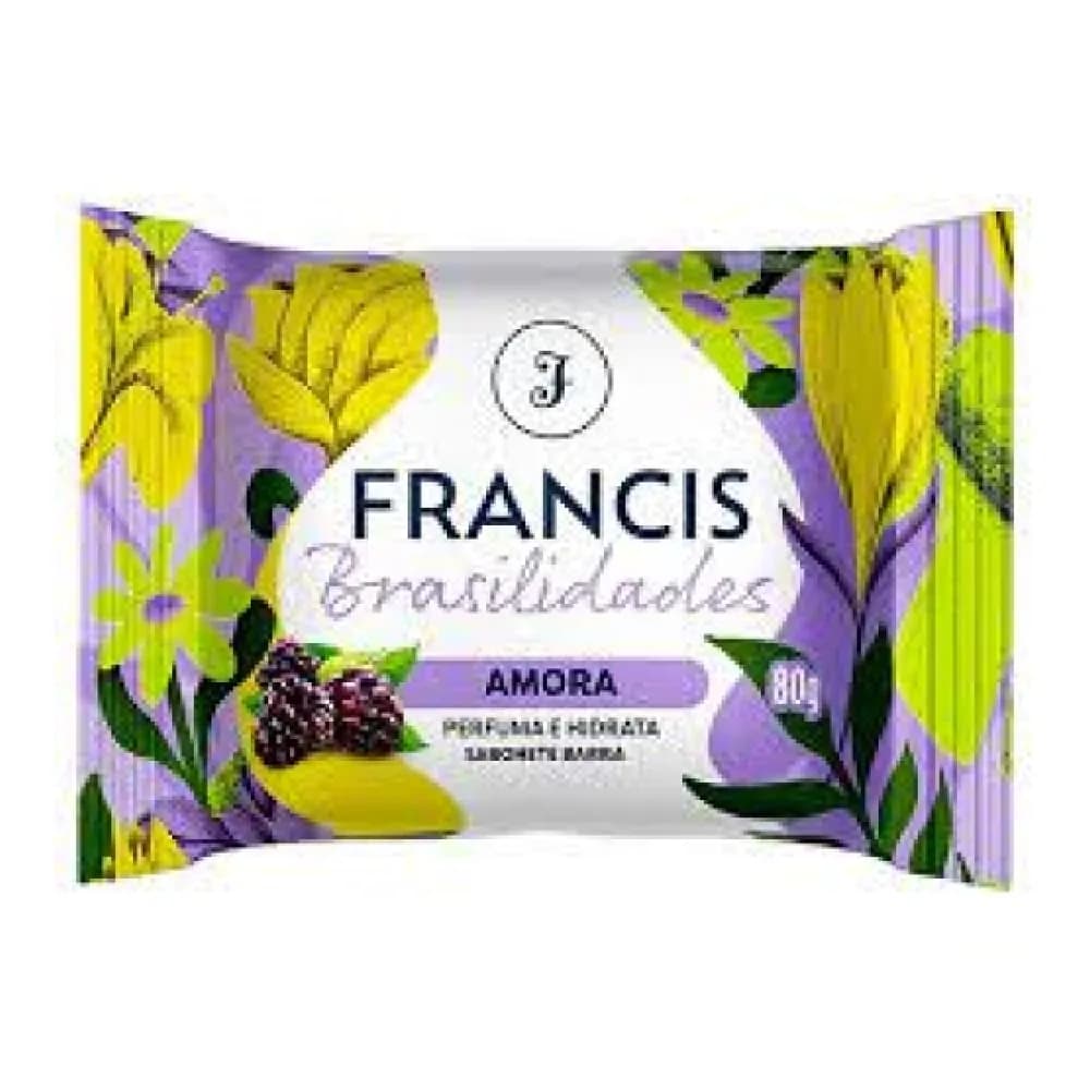 Sabonete em barra brasilidades amora francis 80g