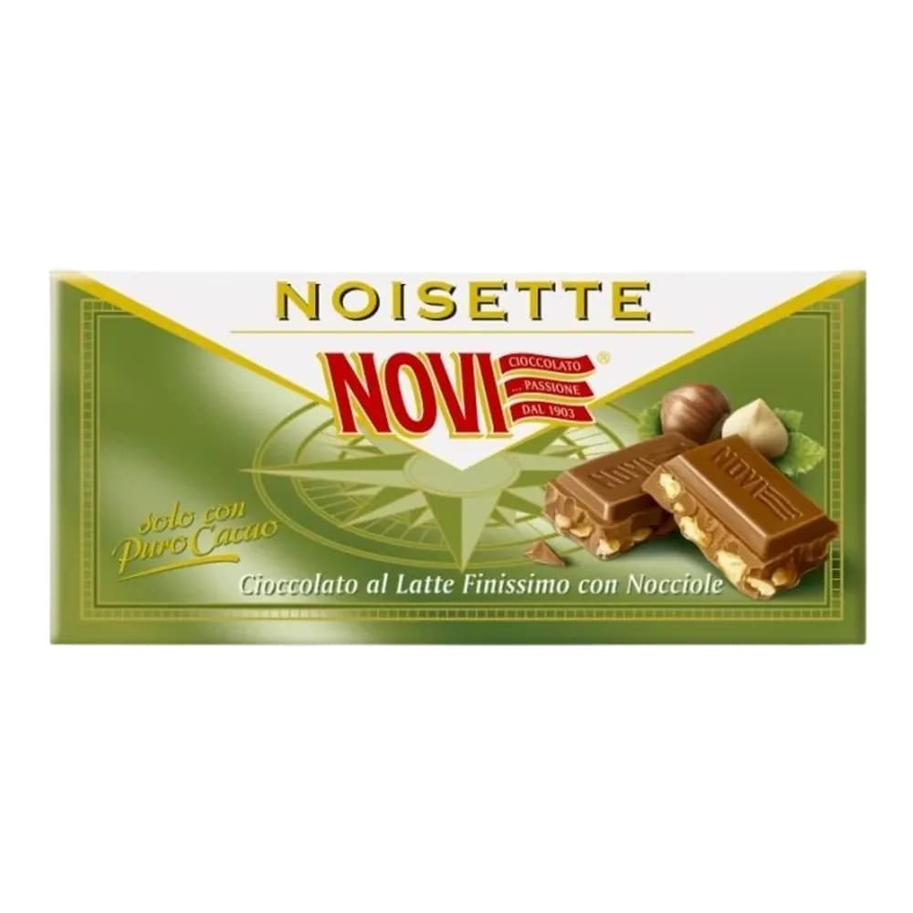 Chocolate italiano com pedacos de avela novi 100g