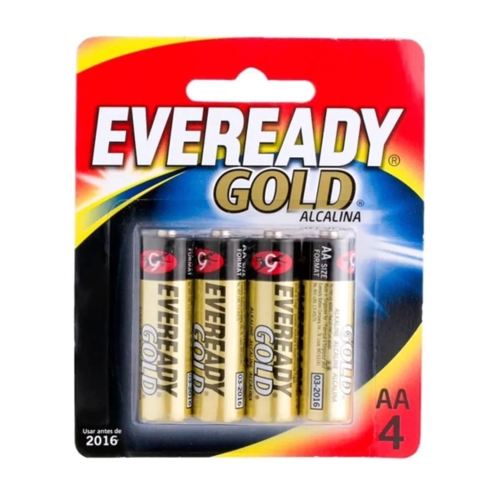Pilhas gold alcalina aaa palito eveready 4un