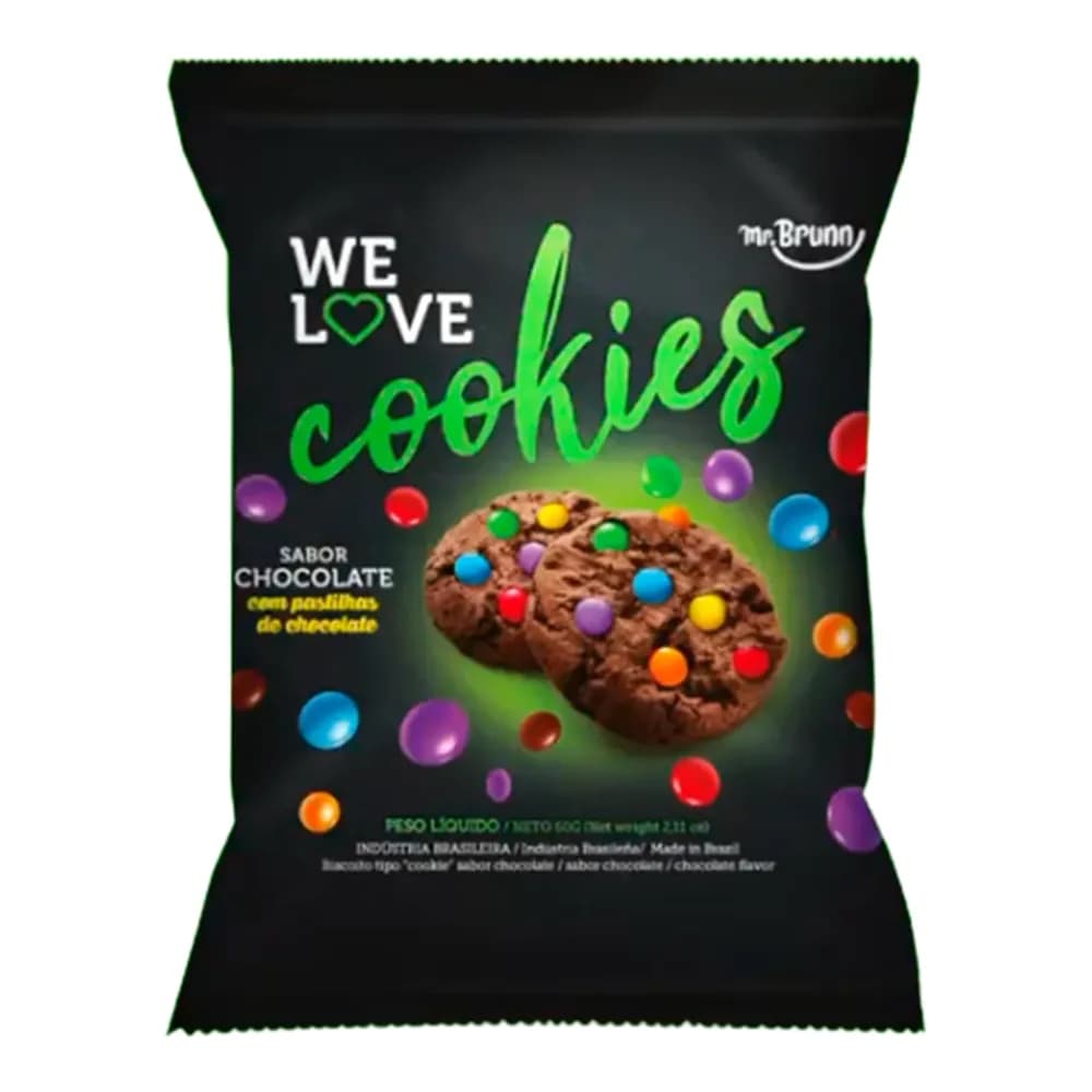 Biscoito cookie we love confeit choco 60g