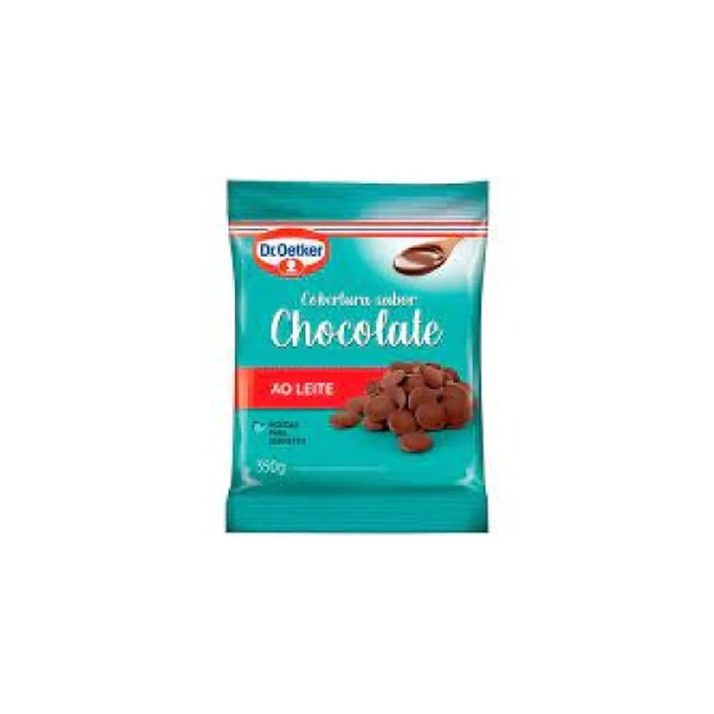 Cobertura em moedas sabor chocolate branco dr.oetker 350g