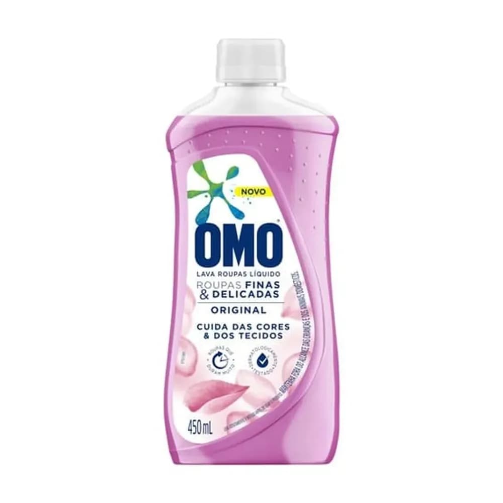 Sabao liquido roupas finas e delicadas original omo 450ml