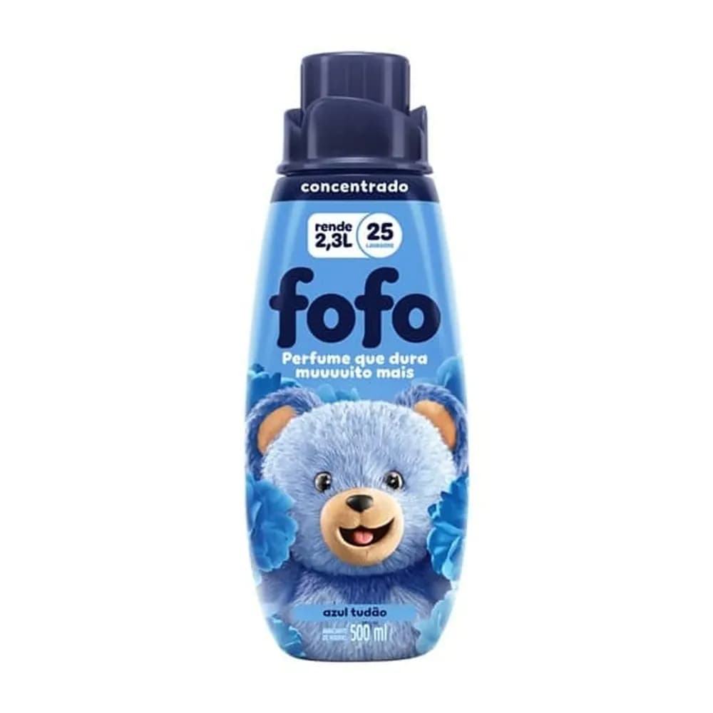 Amaciante concentrado para roupas azul tudao fofo 500ml