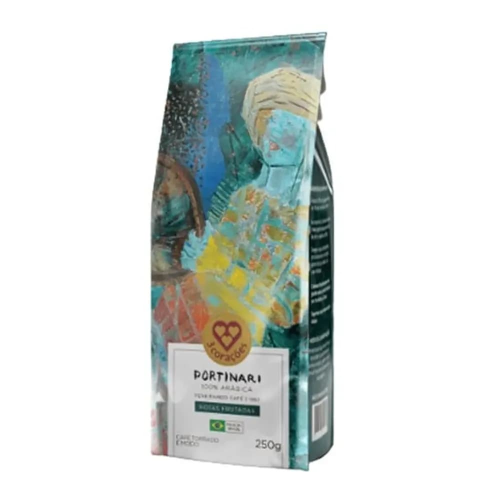 Cafe po 3 coracoes portinari notas frut. 250g