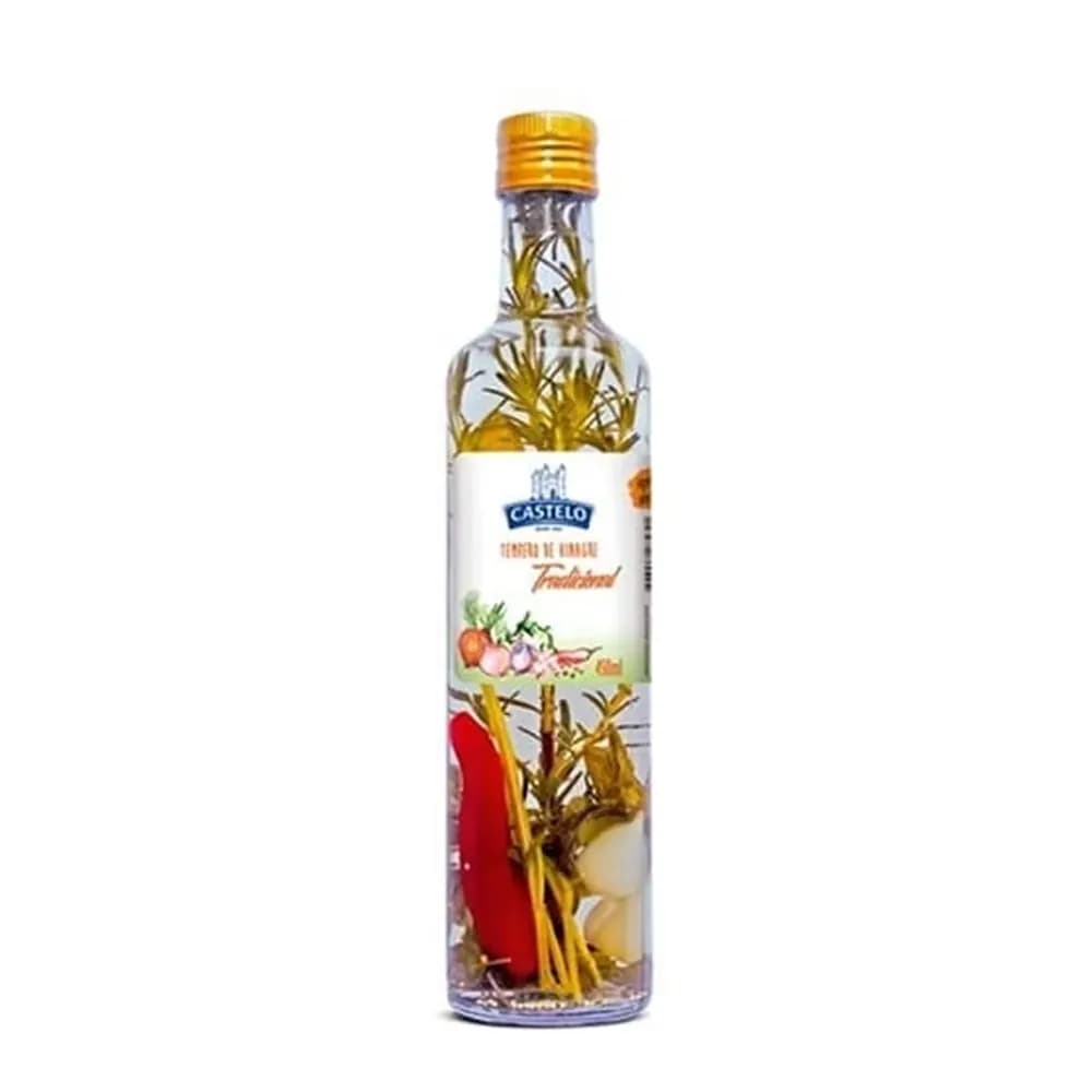 Tempero de vinagre castelo tradicional embalagem 450ml