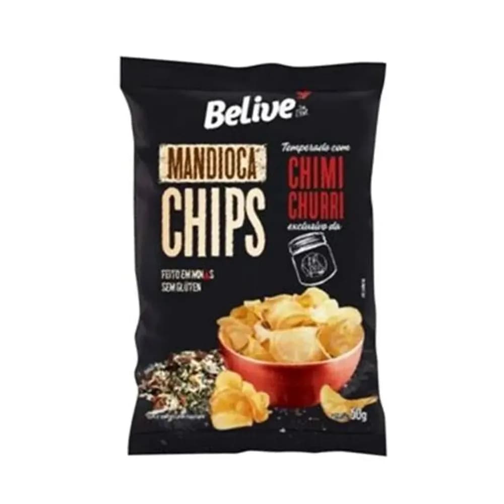 Mandioca chips chimichurri belive 50g