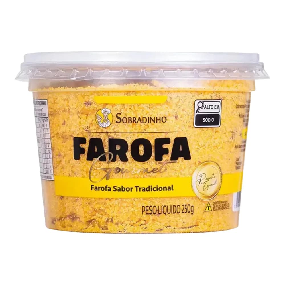 Farofa gourmet sabor tradicional sobradinho 250gr