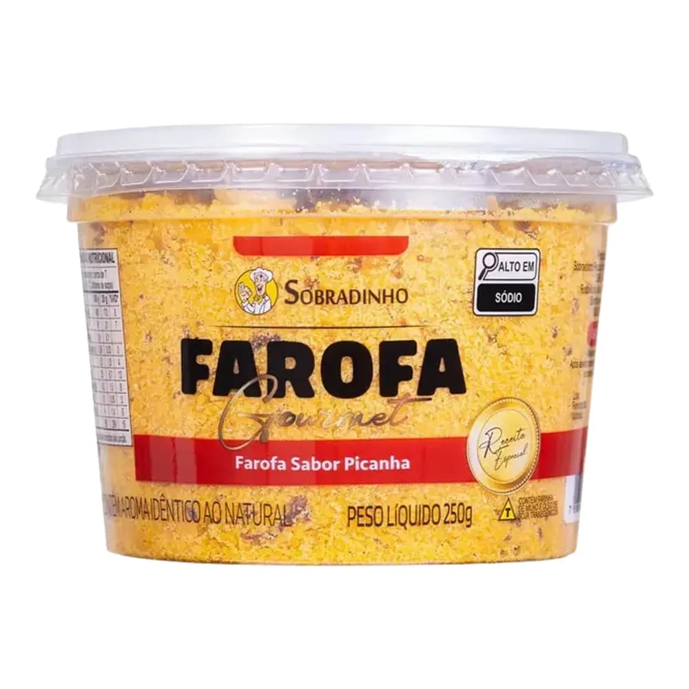 Farofa gourmet sabor picanha sobradinho 250gr