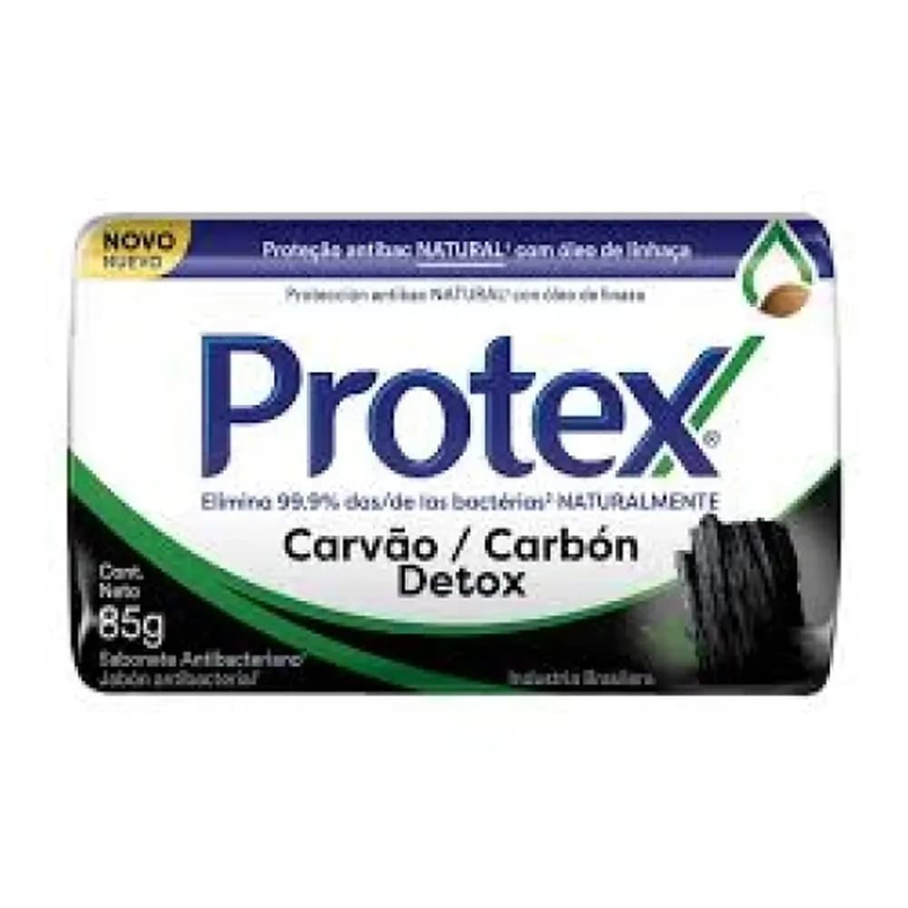 Sabonete em barra carvao detox protex 85g