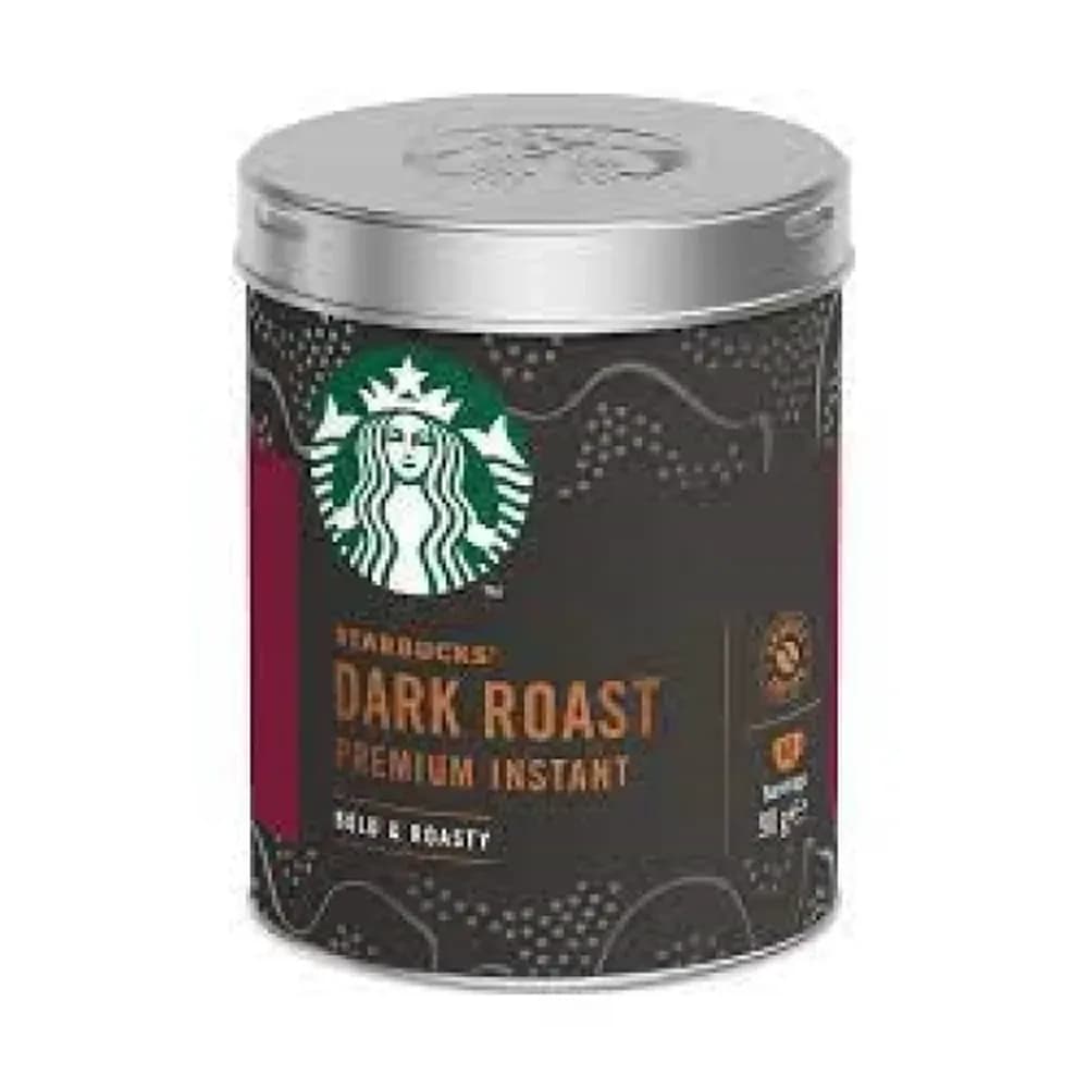 Cafe soluvel premium torra escura starbucks 90g