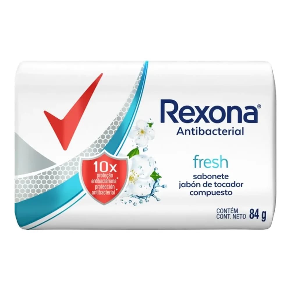 Sabonete em barra antibacterial fresh rexona 84g
